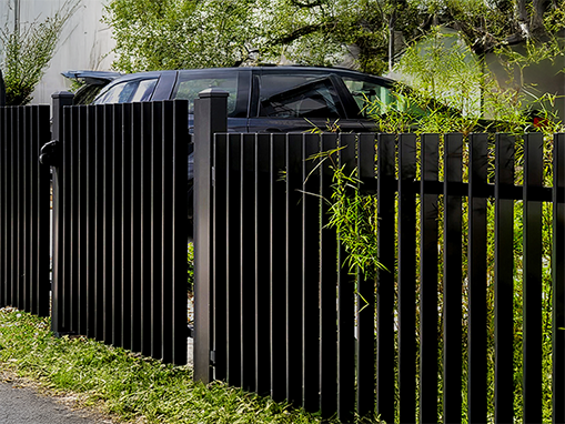 Aluminium Blade G50 Fence Panel 2400mm W x 1800mm H Black