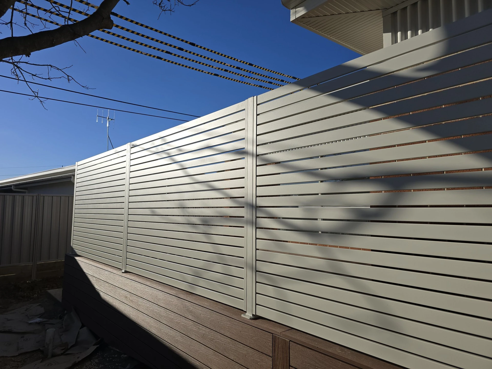 ACT Housing privacy screen project in Canberra