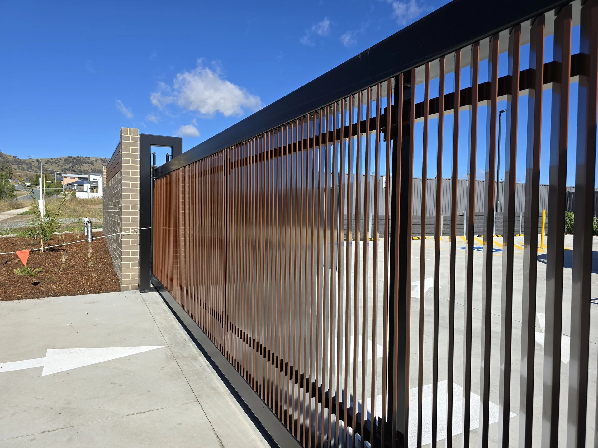 Core Cluster builder fencing and access gate project near Canberra