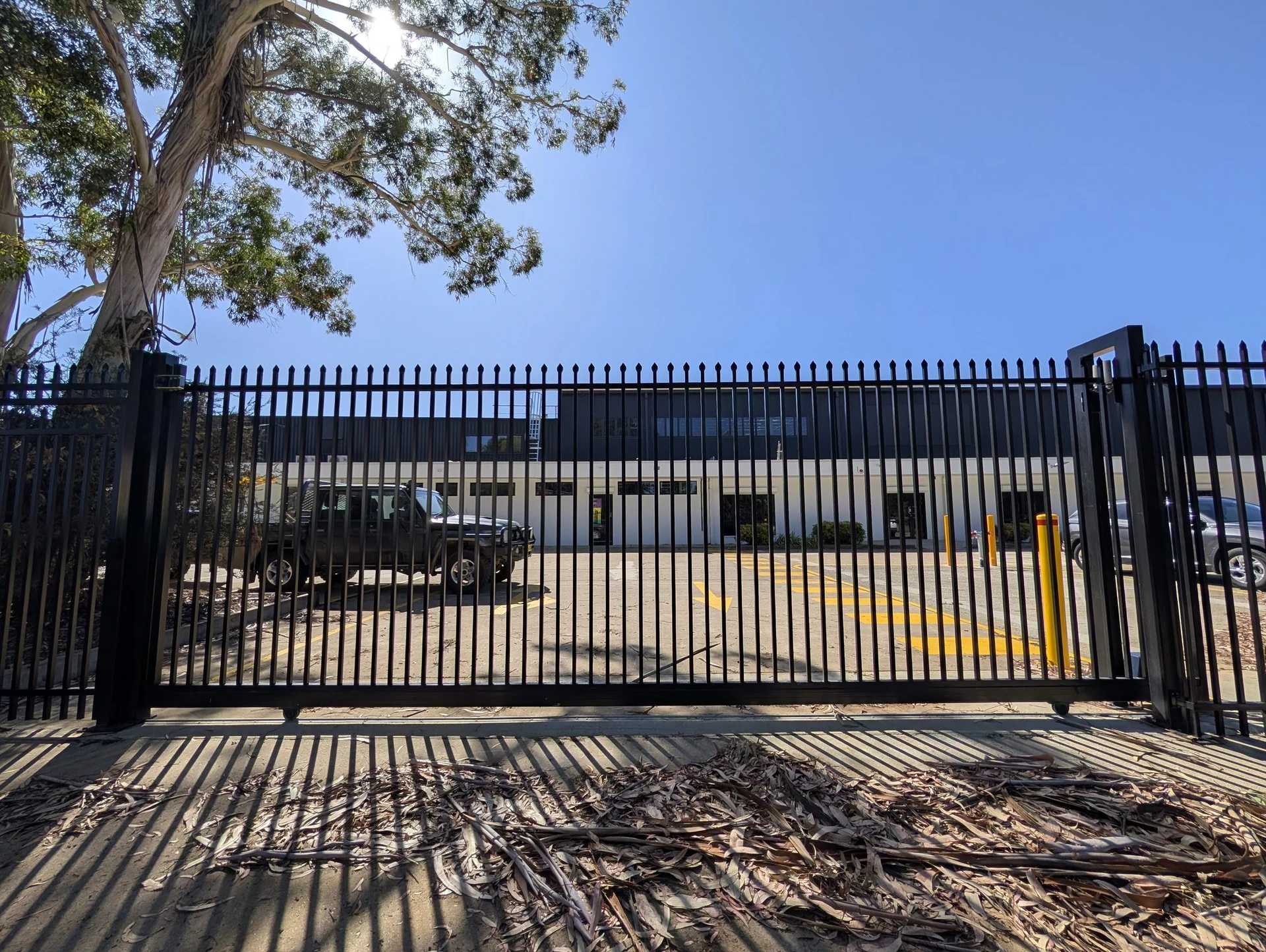 CSR Warehouse security fencing and gate project in Queanbeyan
