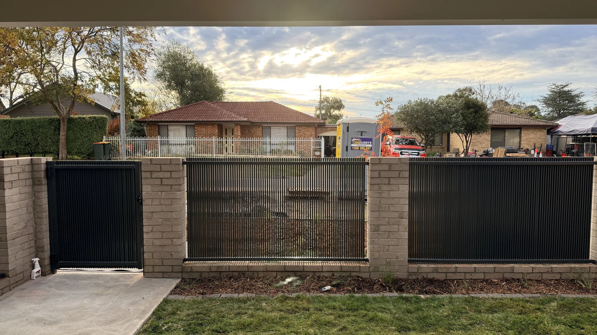 ACT Housing front fence and gate project in Canberra