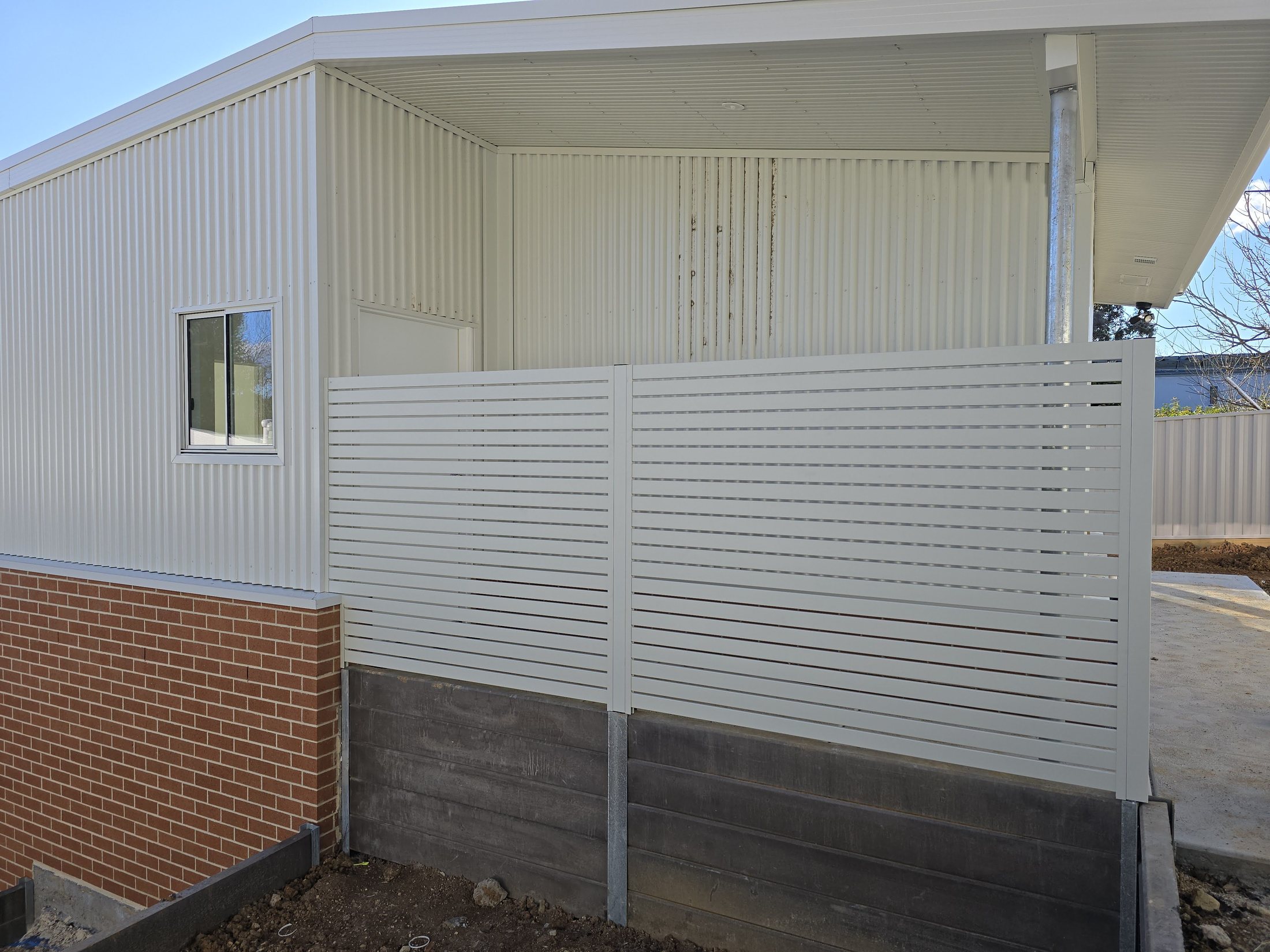 ACT Housing privacy screen project in Canberra