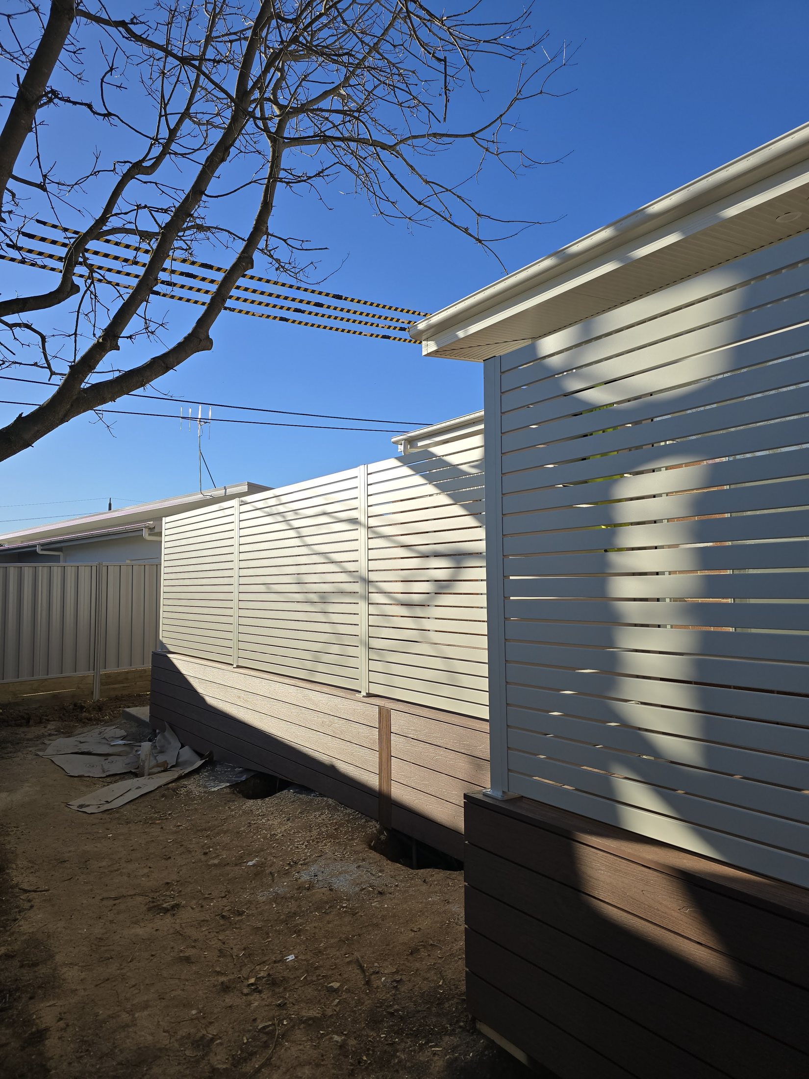 ACT Housing privacy screen project in Canberra