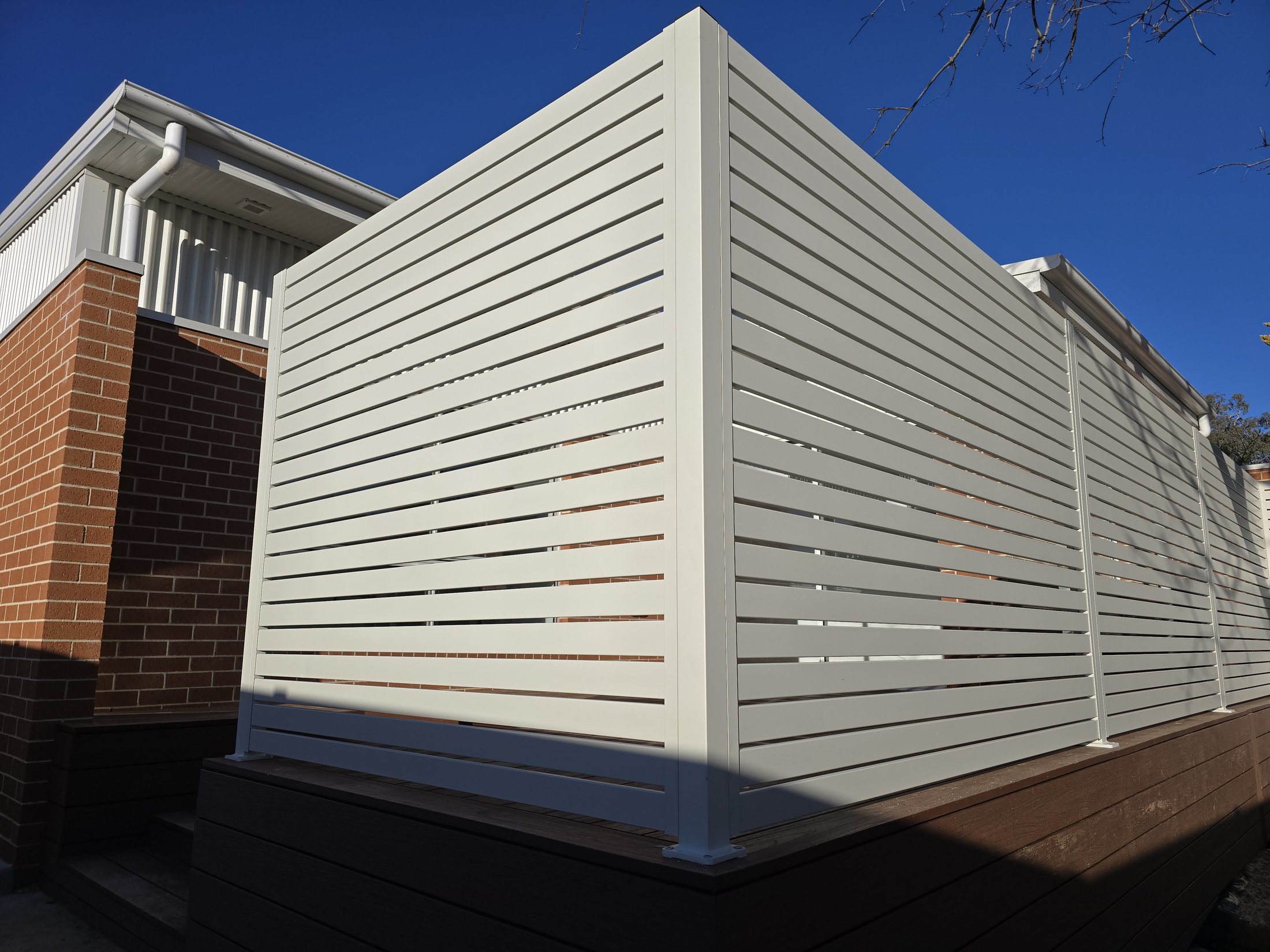 ACT Housing privacy screen project in Canberra
