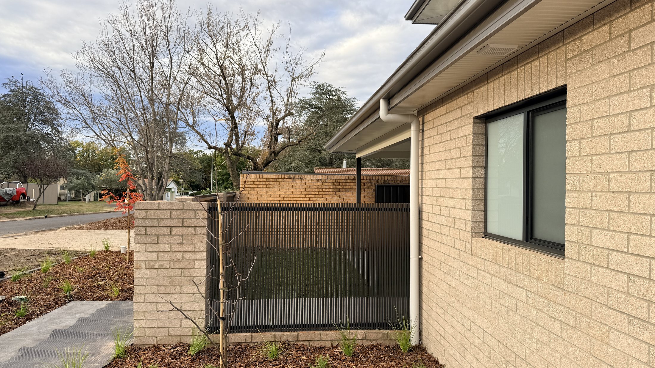 ACT Housing front fence and gate project in Canberra