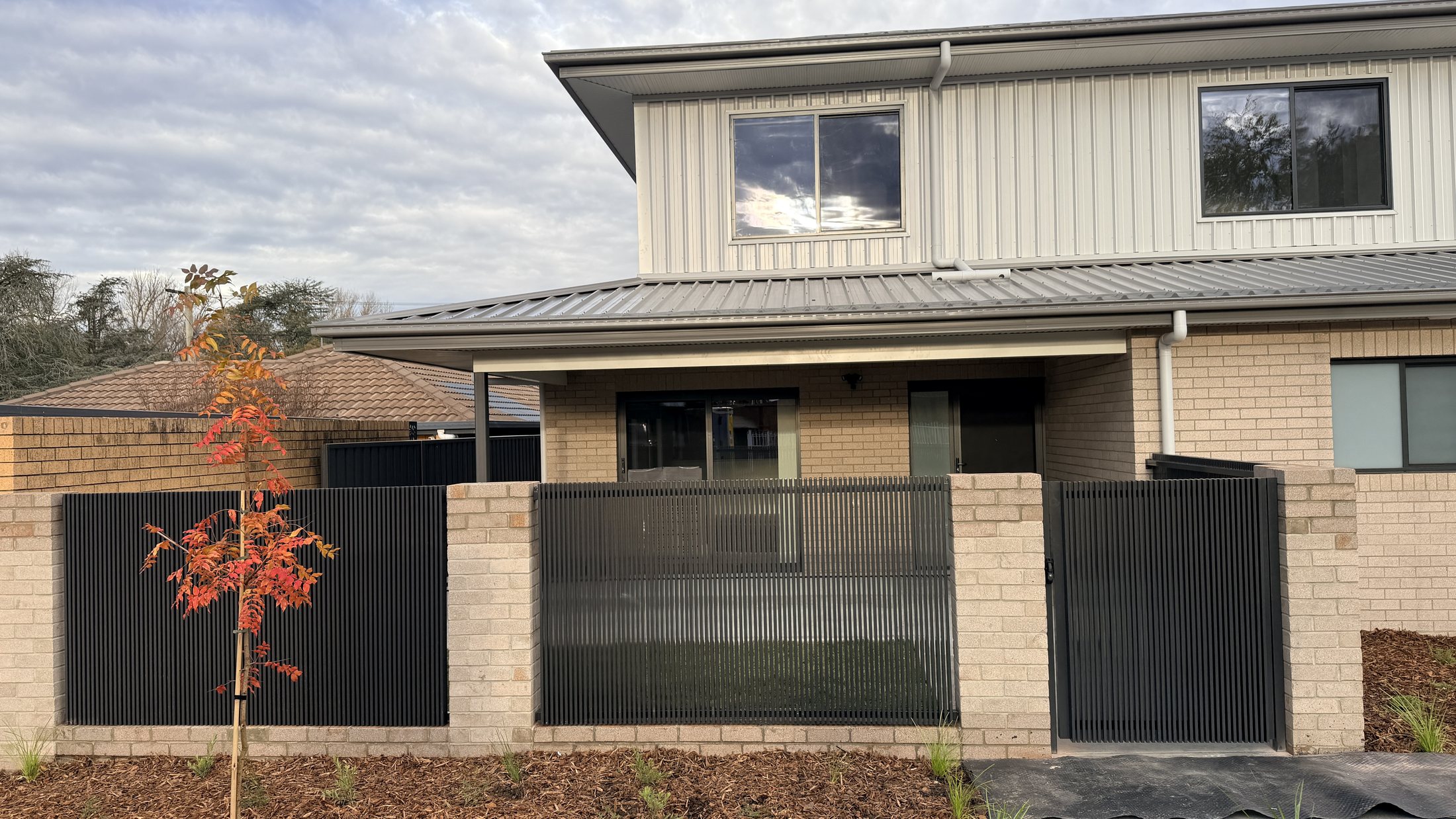 ACT Housing front fence and gate project in Canberra