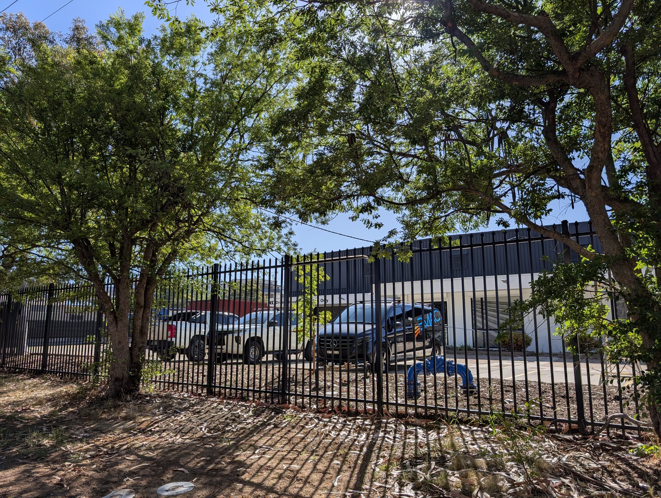 CSR Warehouse security fencing and gate project in Queanbeyan