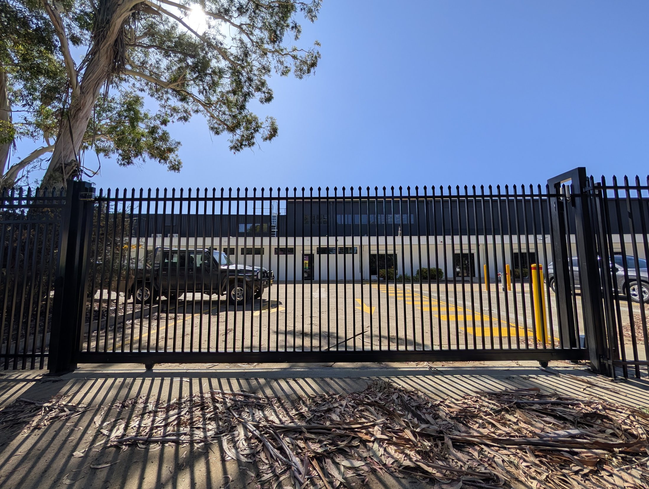 CSR Warehouse security fencing and gate project in Queanbeyan