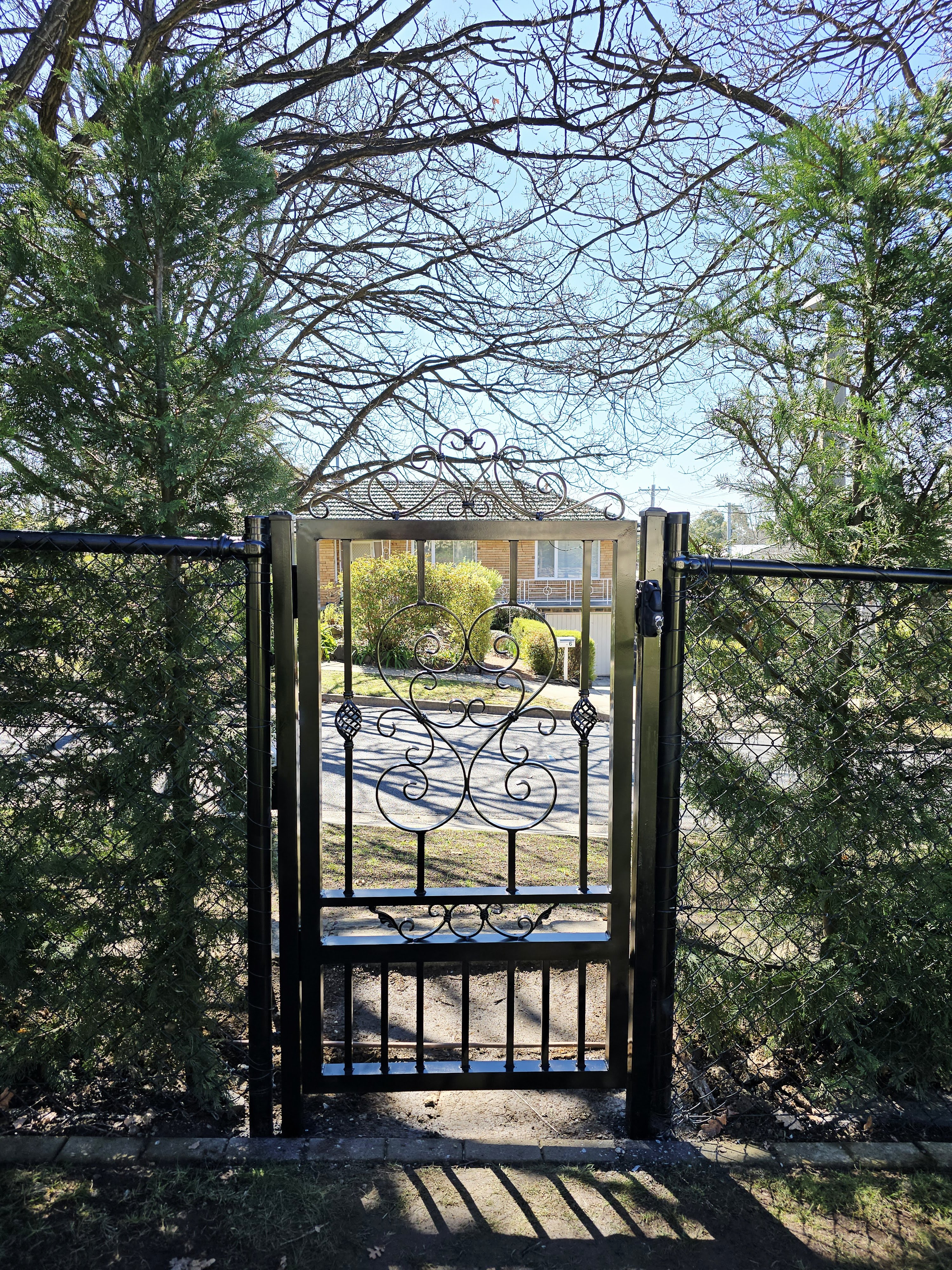 European Style Driveway Gate Canberra project record in Red Hill ACT