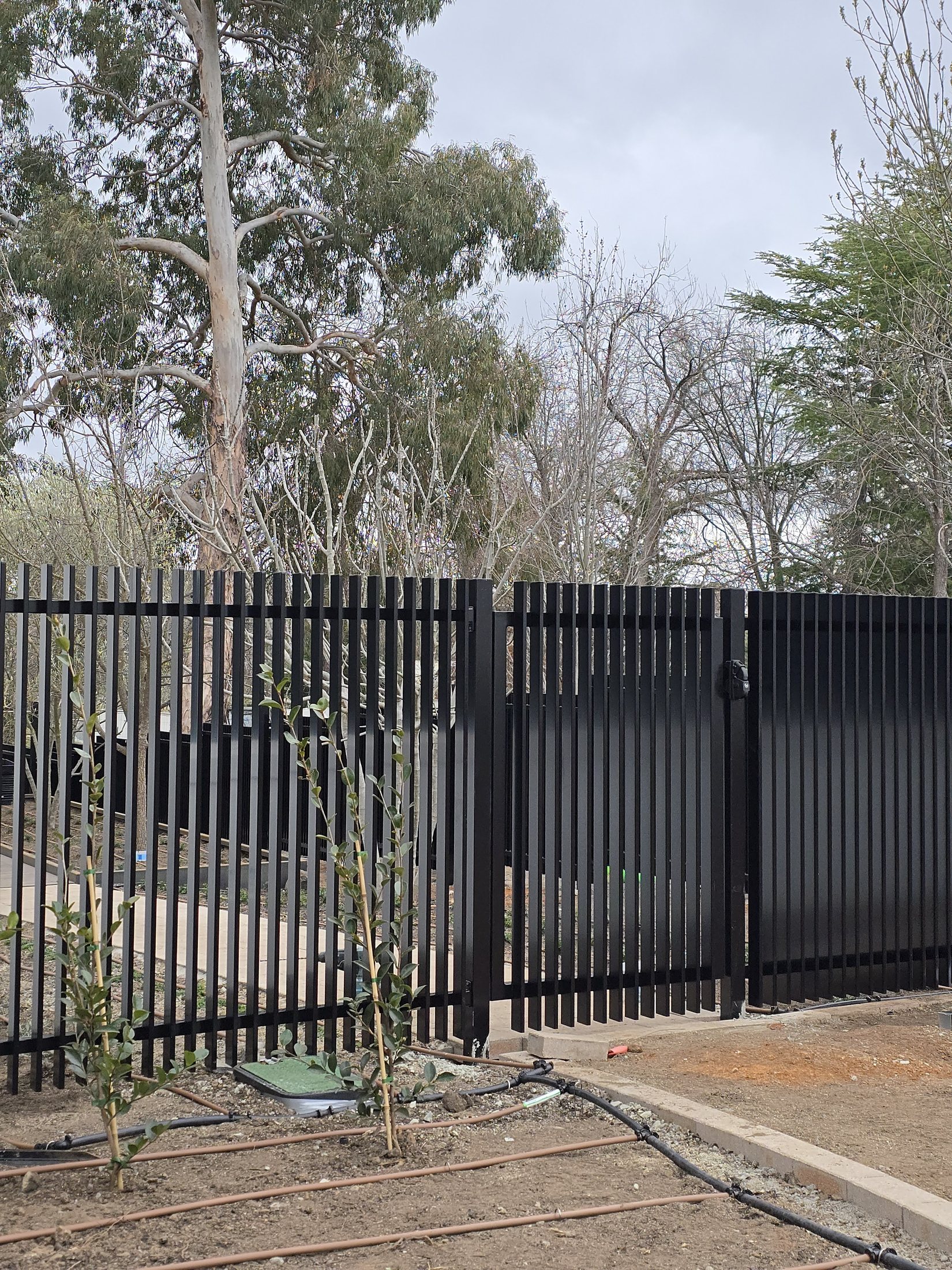 High Commission Residence privacy fencing and gate project in Canberra