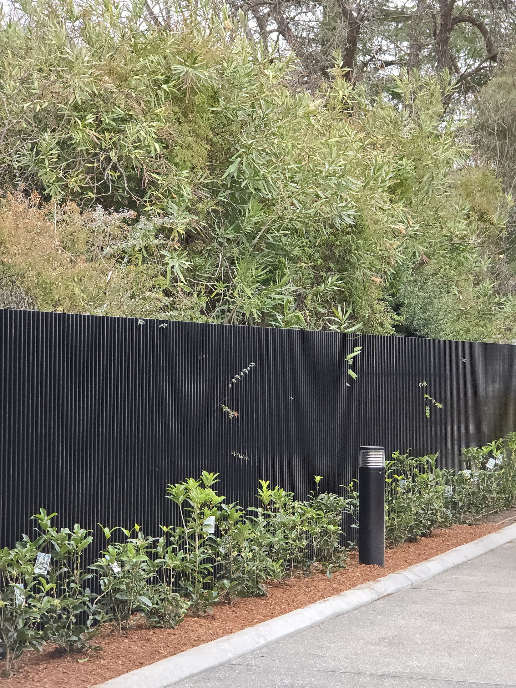 High Commission Residence privacy fencing and gate project in Canberra