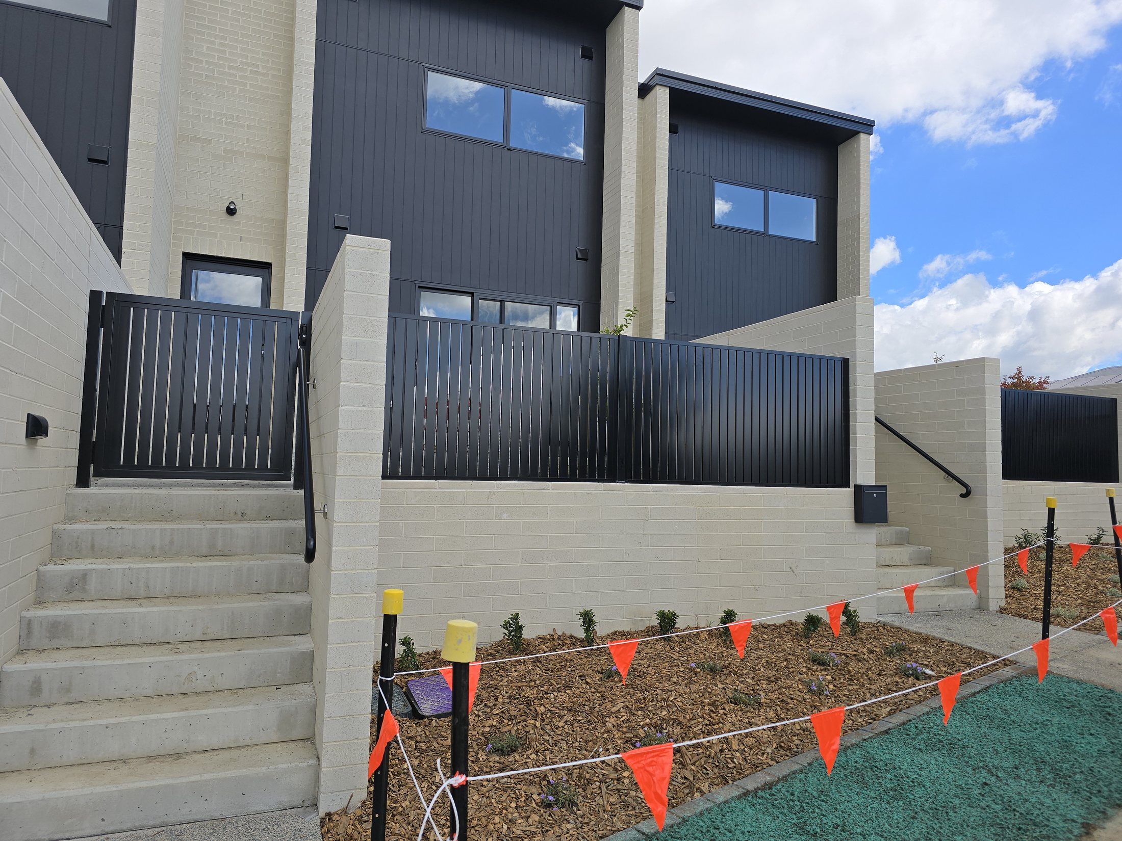 Winona residential fencing and gate project in the Canberra region