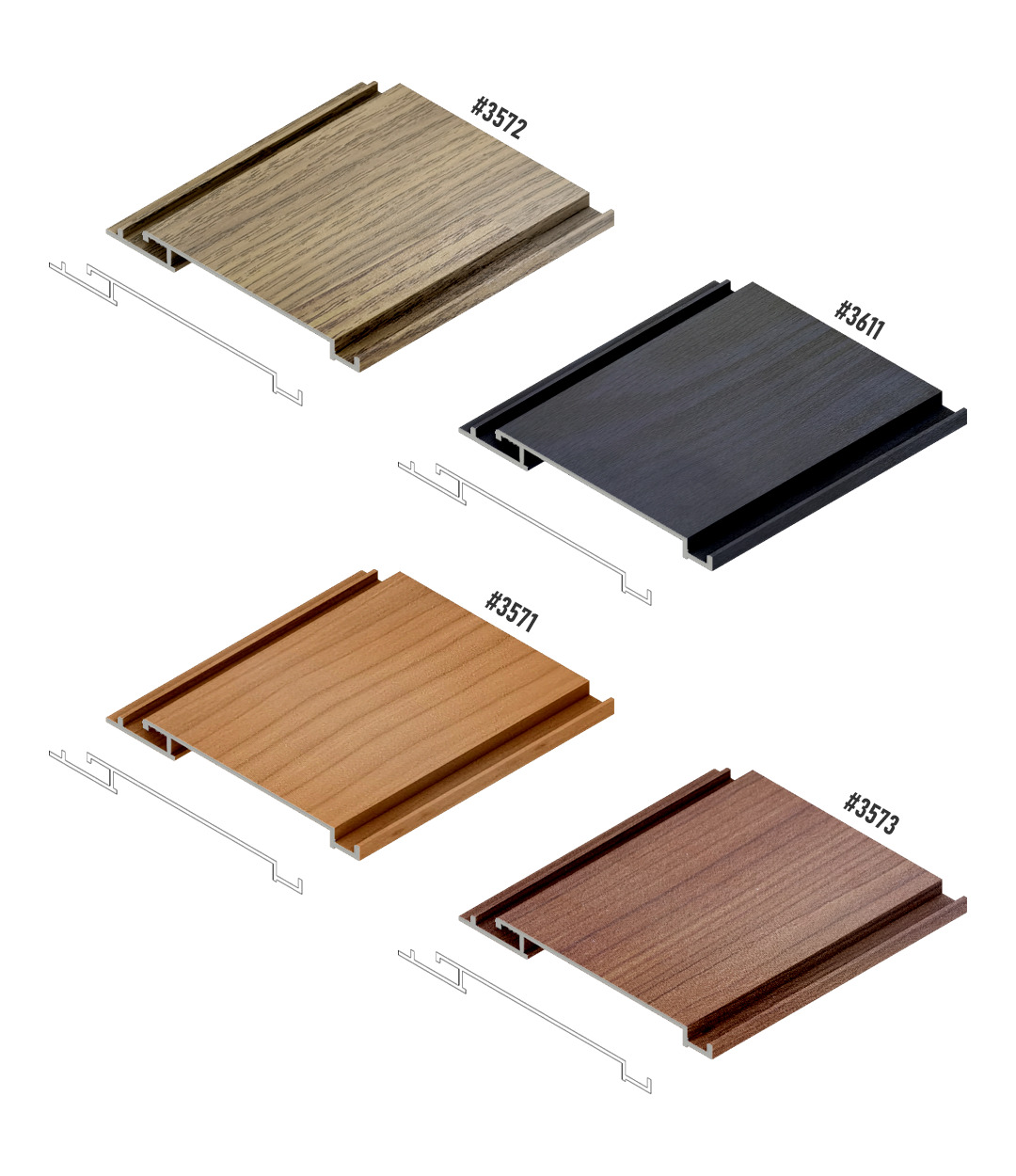 Heriton shiplap aluminium cladding colour sheet